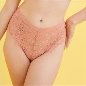 Thirdlove Panty S Cameo Allover Lace Mid Rise Full Coverage New NWT High Waist